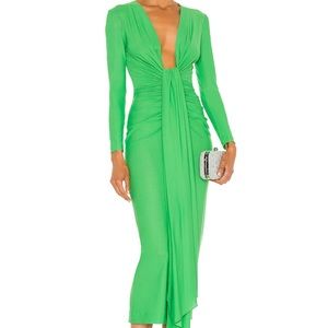 Solace London Green Midi Dress